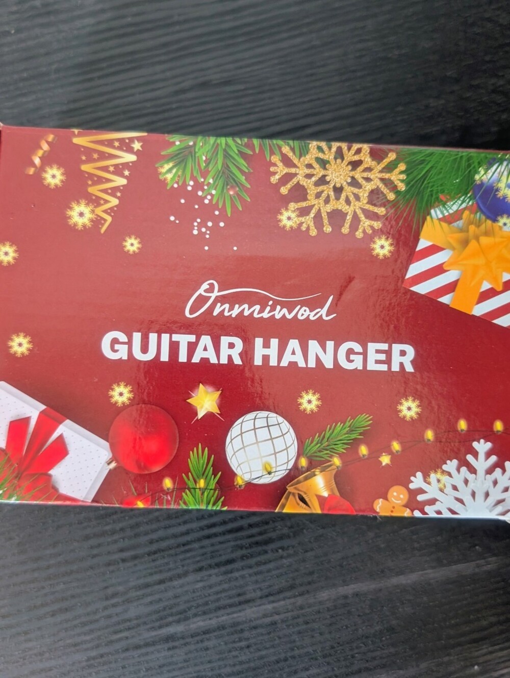 Onmiwood Guitar Wall Hanger Black - New In Box